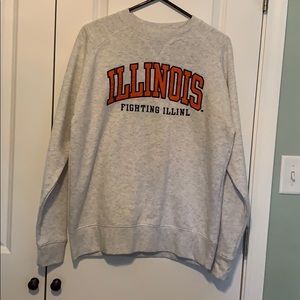 Medium “Fighting Illini” sweatshirt.